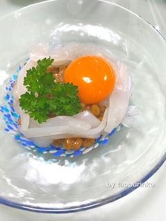 簡単5分火不使用☆おつまみ『イカ納豆』-レシピのメイン写真