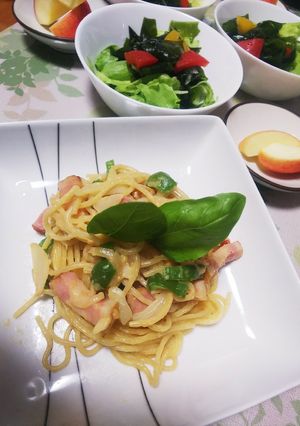 簡単コンポタ☺️カルボナーラ風パスタ❤️-レシピのメイン写真