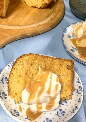 塩キャラメルとナッツのシフォンケーキ-レシピのメイン写真