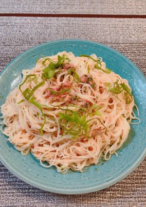 タラコの冷製パスタ　和風-レシピのメイン写真