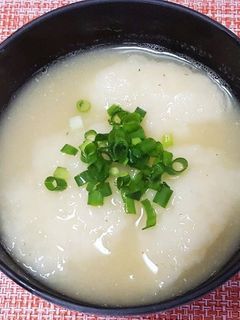 長芋(山芋)のすりおろし団子の味噌汁-レシピのメイン写真