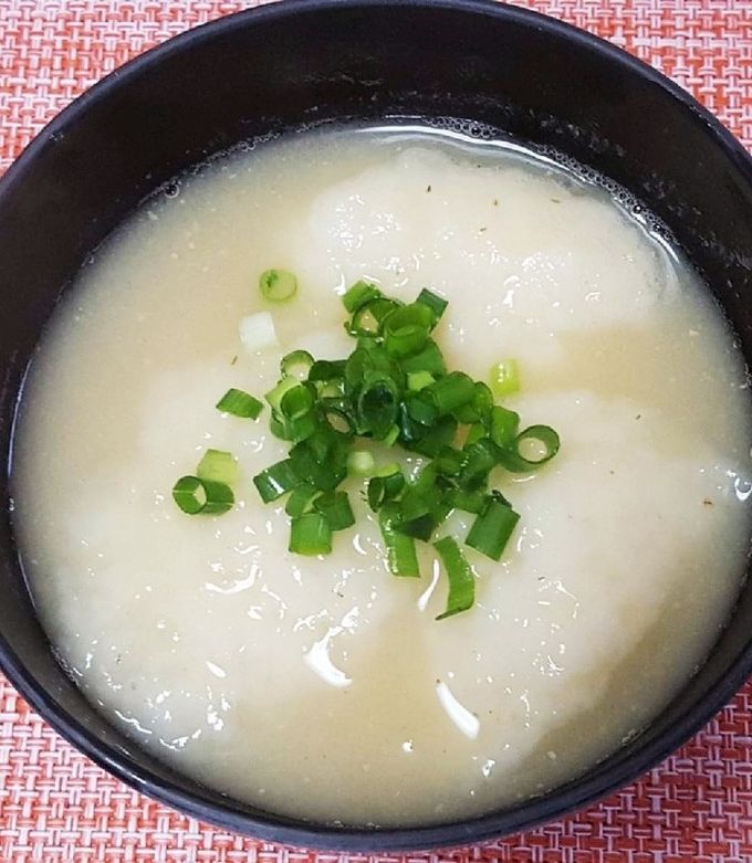 長芋（山芋）のすりおろし団子の味噌汁-レシピのメイン写真