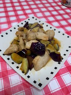 鶏とナスの甘酢炒め-レシピのメイン写真