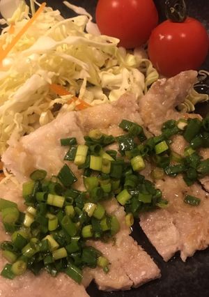 豚厚切りロースのねぎソースかけ-レシピのメイン写真