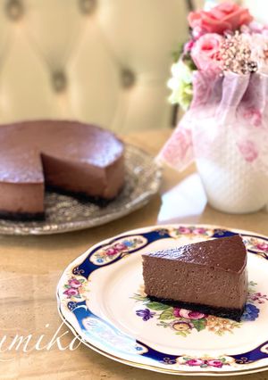 ほろ苦リッチなショコラムースチーズケーキ-レシピのメイン写真