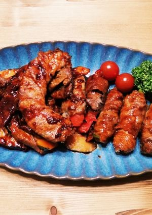 簡単!夏野菜×牛肉巻き-レシピのメイン写真