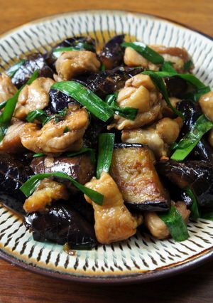茄子と鶏肉の照り焼き-レシピのメイン写真