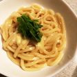 チンして混ぜるだけ!汁なしチーズうどん♪