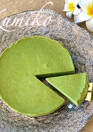 お豆腐de辻利抹茶ムースチーズケーキ♡-レシピのメイン写真