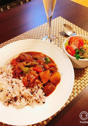 五穀米にもぴったり！野菜とひき肉のカレー-レシピのメイン写真