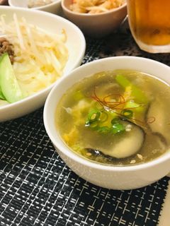 椎茸と卵とネギのスープ・中華スープ-レシピのメイン写真