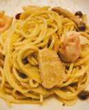 海鮮レモンクリームチーズパスタ