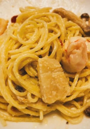 海鮮レモンクリームチーズパスタ-レシピのメイン写真