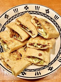 簡単!キャベツと納豆の油揚げ詰め-レシピのメイン写真