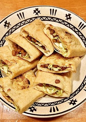 簡単！キャベツと納豆の油揚げ詰め-レシピのメイン写真