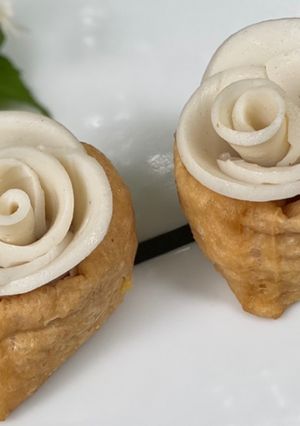 かまぼこ入り美しすぎる薔薇のいなり寿司　-レシピのメイン写真