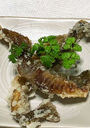 「珍味」ホッケの皮の唐揚げ&骨せんべい-レシピのメイン写真