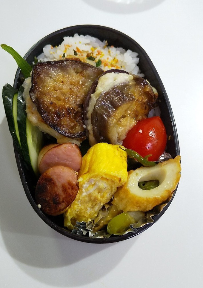 お弁当 なすのはさみ焼き-レシピのメイン写真