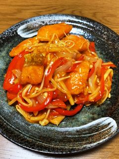 鮭の甘酢炒め-レシピのメイン写真