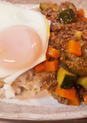 ズッキーニとなすたっぷりドライカレー-レシピのメイン写真