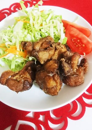 焼そばの粉末ソースで作る、黒からあげ！-レシピのメイン写真