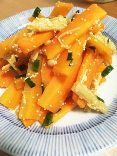 ごま油香る にんじんのたらこ和え -レシピのメイン写真