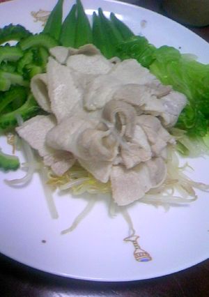 超簡単：夏野菜の豚しゃぶ-レシピのメイン写真