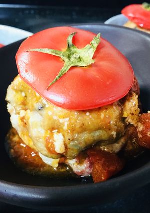 簡単トマトの肉詰め〜ハンバーグもできる-レシピのメイン写真