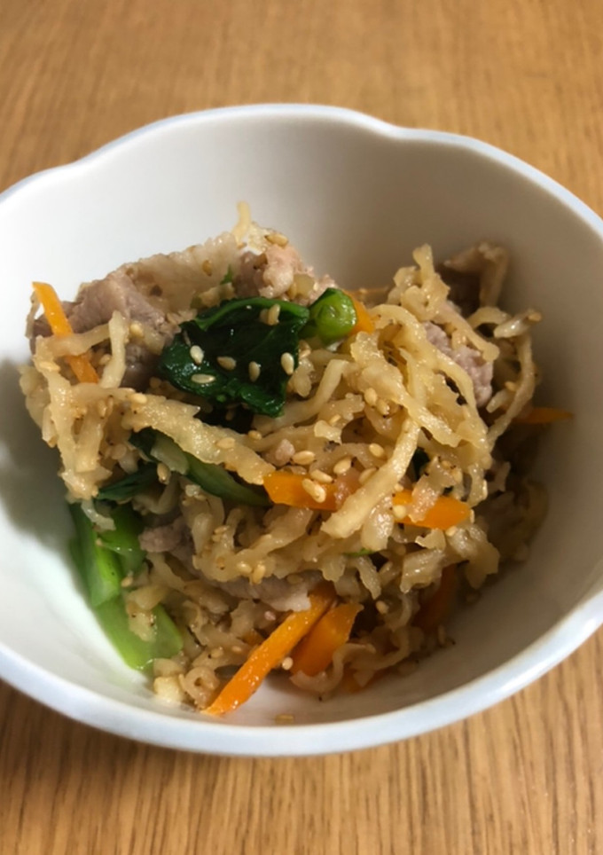 家にあるもので♪豚肉と切り干し大根の煮物-レシピのメイン写真