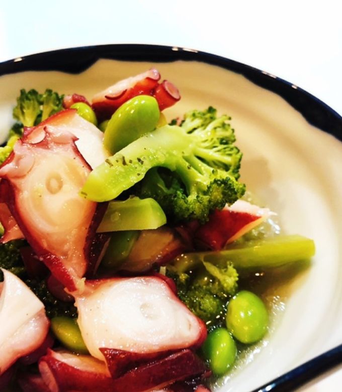 タコとブロッコリーと枝豆の大葉マリネ-レシピのメイン写真
