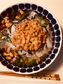 消化にいい! 〆さば納豆ガッ茶漬け-レシピのメイン写真