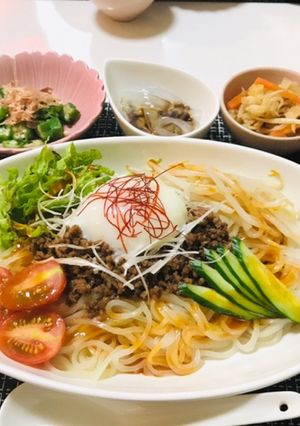 冷やし坦々麺で夕飯メニュー・野菜ヘルシー-レシピのメイン写真