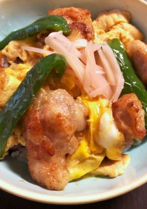 唐揚げ親子丼-レシピのメイン写真