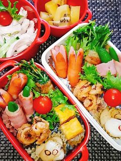 息子と娘のお弁当'20.6.12-レシピのメイン写真