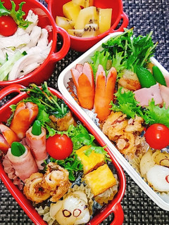 息子と娘のお弁当'20.6.12-レシピのメイン写真