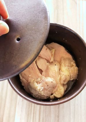 小さな土鍋で作る鶏ハム-レシピのメイン写真