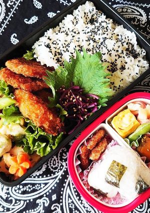 2020/6/12カニクリームコロッケ弁-レシピのメイン写真