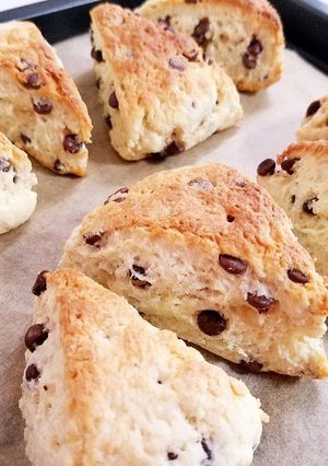 【フープロで時短！】チョコチップスコーン-レシピのメイン写真