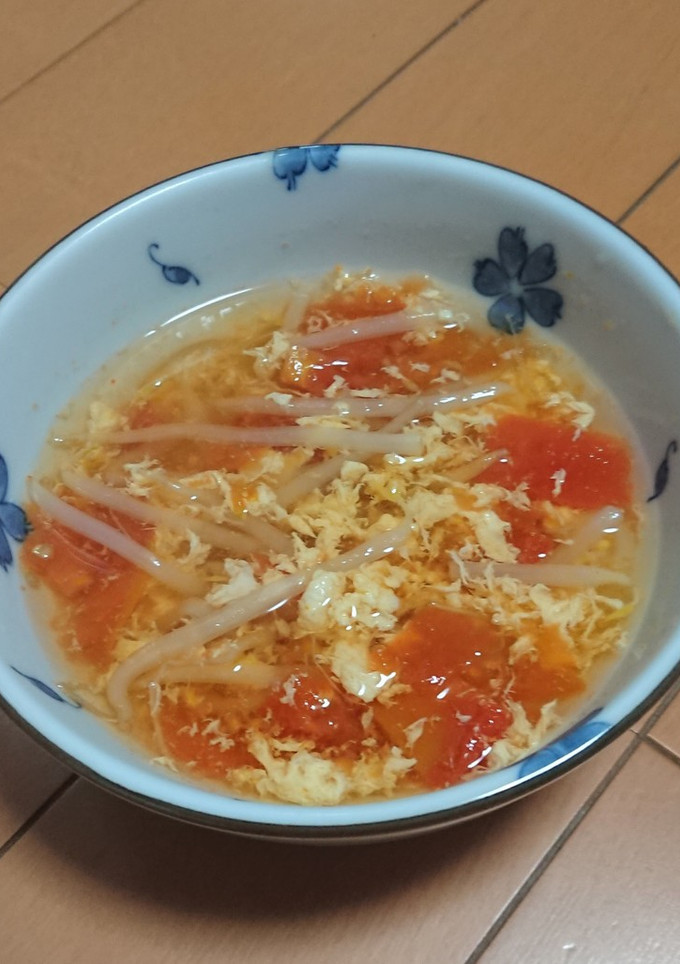 トマトと卵のスープ-レシピのメイン写真