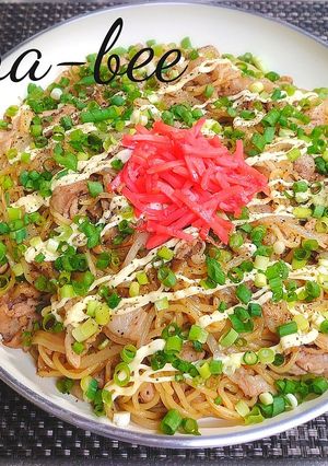 お肉たっぷり♪オイマヨもやし焼きそば-レシピのメイン写真