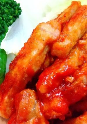 お弁当おかずにポークケチャップ♪-レシピのメイン写真