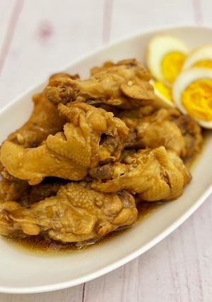 無水鍋で作る♪鶏手羽元の甘酢照り煮-レシピのメイン写真