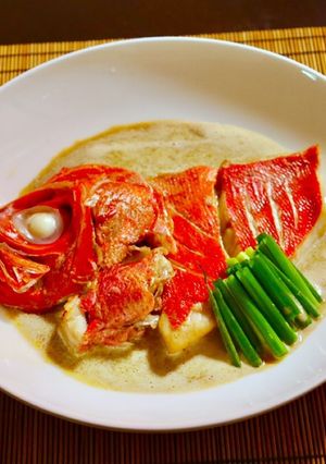 No2563金目鯛の煮付け夏仕立"泡"-レシピのメイン写真