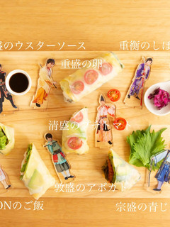 映えるキーマカレー生春巻!清盛隊七色の巻-レシピのメイン写真