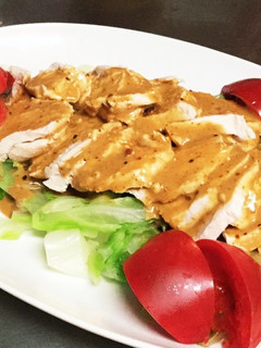 ゆで鶏胸肉のスパイシーマヨ-レシピのメイン写真