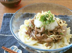 簡単☆牛しぐれのねぎおろし冷やしうどん-レシピのメイン写真