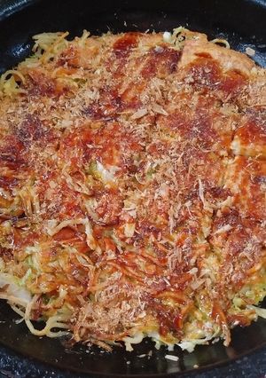 モダン焼き(簡単)キャベツ・焼そば-レシピのメイン写真
