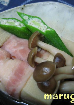 高野豆腐の含め煮☆ベーコンまきまき♪-レシピのメイン写真