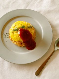 たまごがふわふわ✨まんまるオムライス-レシピのメイン写真
