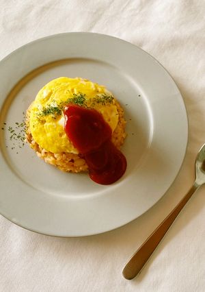 たまごがふわふわ✨まんまるオムライス-レシピのメイン写真